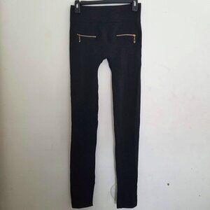 NEW QED London Gold Zipper Skinny Pants Leggings S